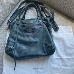Balenciaga Velo in Navy w/ Classic Hardware